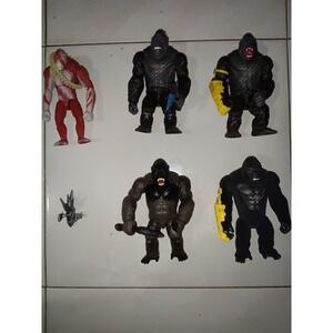 Playmates Godzilla x Kong Kong Action Figures Skar King Kong 6" Lot Of 5